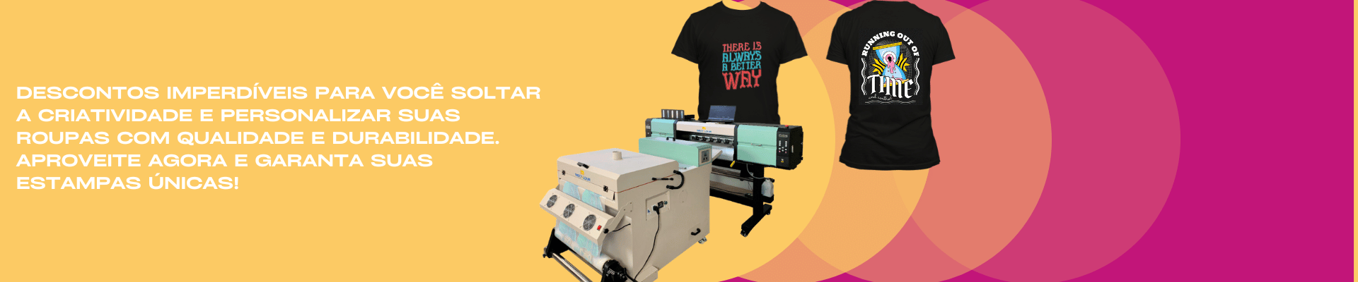 Impressão de Estampas em DTF Têxtil
